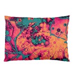 Orange and turquoise alcohol ink  Pillow Case (Two Sides) Front