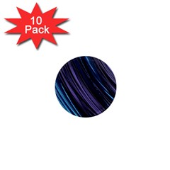 Blue And Purple Stripes 1  Mini Magnet (10 Pack)  by Dazzleway