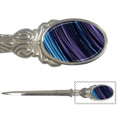 Blue And Purple Stripes Letter Opener by Dazzleway