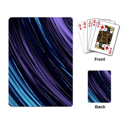 Blue And Purple Stripes Playing Cards Single Design (rectangle) by Dazzleway