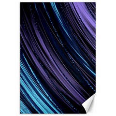 Blue And Purple Stripes Canvas 20  X 30  by Dazzleway