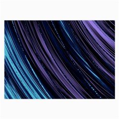 Blue And Purple Stripes Large Glasses Cloth (2 Sides) by Dazzleway