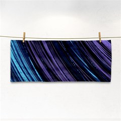 Blue And Purple Stripes Hand Towel by Dazzleway