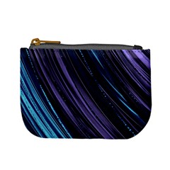 Blue And Purple Stripes Mini Coin Purse by Dazzleway