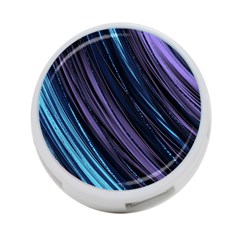 Blue And Purple Stripes 4-port Usb Hub (one Side) by Dazzleway