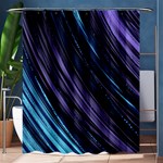 Blue and purple stripes Shower Curtain 60  x 72  (Medium)  60 x72  Curtain