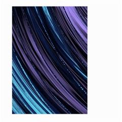 Blue And Purple Stripes Large Garden Flag (two Sides) by Dazzleway