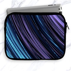 Blue And Purple Stripes Apple Ipad 2/3/4 Zipper Cases by Dazzleway