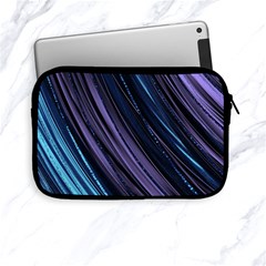 Blue And Purple Stripes Apple Ipad Mini Zipper Cases by Dazzleway