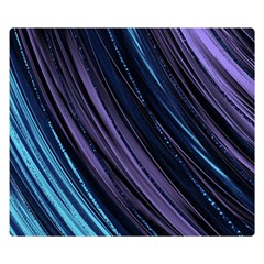 Blue And Purple Stripes Double Sided Flano Blanket (small)  by Dazzleway