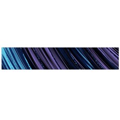 Blue And Purple Stripes Large Flano Scarf  by Dazzleway