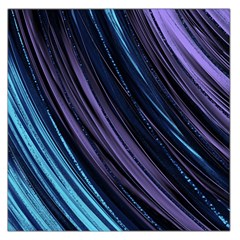 Blue And Purple Stripes Large Satin Scarf (square) by Dazzleway