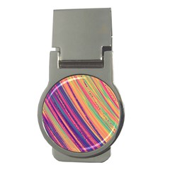 Colorful Stripes Money Clips (round)  by Dazzleway