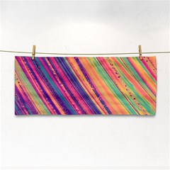 Colorful Stripes Hand Towel by Dazzleway