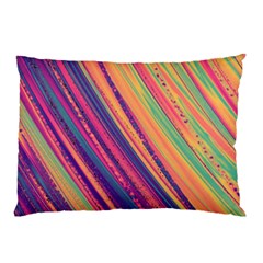 Colorful Stripes Pillow Case by Dazzleway