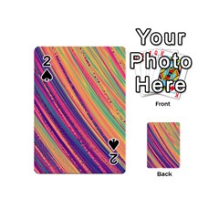 Colorful Stripes Playing Cards 54 Designs (mini) by Dazzleway