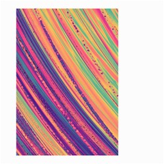 Colorful Stripes Small Garden Flag (two Sides) by Dazzleway