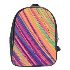 Colorful Stripes School Bag (xl) by Dazzleway