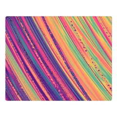 Colorful Stripes Double Sided Flano Blanket (large)  by Dazzleway