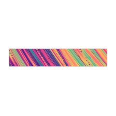 Colorful Stripes Flano Scarf (mini) by Dazzleway