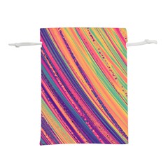 Colorful Stripes Lightweight Drawstring Pouch (m)