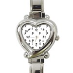 Aviator Helmet Motif Print Pattern Heart Italian Charm Watch Front