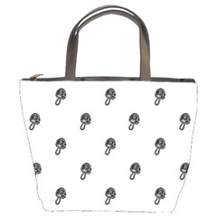 Aviator Helmet Motif Print Pattern Bucket Bag by dflcprintsclothing