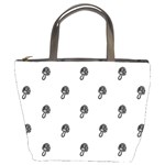 Aviator Helmet Motif Print Pattern Bucket Bag Front