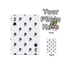 Aviator Helmet Motif Print Pattern Playing Cards 54 Designs (mini) by dflcprintsclothing