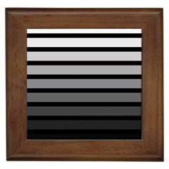 9 Bar Monochrome Fade Framed Tile by WetdryvacsLair