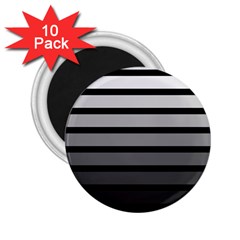 9 Bar Monochrome Fade 2 25  Magnets (10 Pack)  by WetdryvacsLair