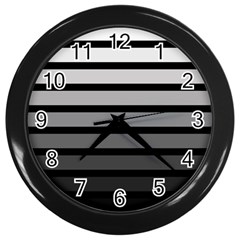 9 Bar Monochrome Fade Wall Clock (black) by WetdryvacsLair