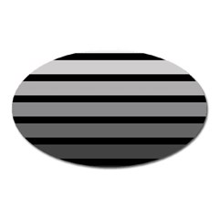 9 Bar Monochrome Fade Oval Magnet by WetdryvacsLair