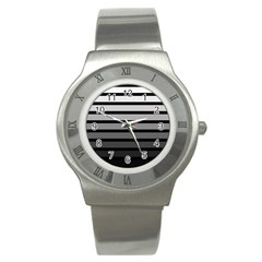 9 Bar Monochrome Fade Stainless Steel Watch by WetdryvacsLair