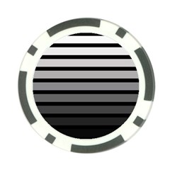 9 Bar Monochrome Fade Poker Chip Card Guard by WetdryvacsLair