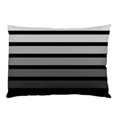 9 Bar Monochrome Fade Pillow Case by WetdryvacsLair