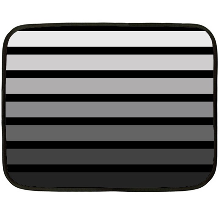 9 Bar Monochrome Fade Double Sided Fleece Blanket (Mini) 