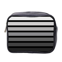 9 Bar Monochrome Fade Mini Toiletries Bag (two Sides) by WetdryvacsLair