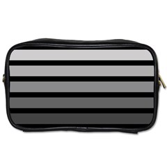 9 Bar Monochrome Fade Toiletries Bag (two Sides) by WetdryvacsLair