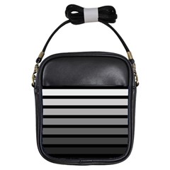 9 Bar Monochrome Fade Girls Sling Bag by WetdryvacsLair