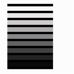 9 Bar Monochrome Fade Large Garden Flag (two Sides) by WetdryvacsLair