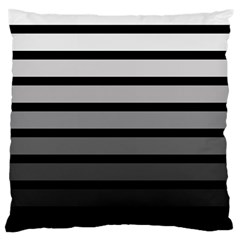 9 Bar Monochrome Fade Large Cushion Case (one Side) by WetdryvacsLair