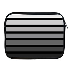 9 Bar Monochrome Fade Apple Ipad 2/3/4 Zipper Cases by WetdryvacsLair