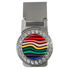 Nine 9 Bar Rainbow Sea Sickness Money Clips (cz)  by WetdryvacsLair