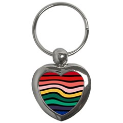 Nine 9 Bar Rainbow Sea Sickness Key Chain (heart) by WetdryvacsLair