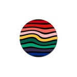 Nine 9 Bar Rainbow Sea Sickness Golf Ball Marker Front