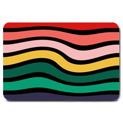 Nine 9 Bar Rainbow Sea Sickness Large Doormat  by WetdryvacsLair