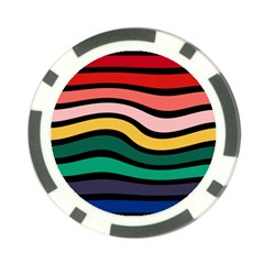 Nine 9 Bar Rainbow Sea Sickness Poker Chip Card Guard by WetdryvacsLair