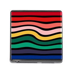 Nine 9 Bar Rainbow Sea Sickness Memory Card Reader (square 5 Slot) by WetdryvacsLair