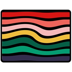 Nine 9 Bar Rainbow Sea Sickness Fleece Blanket (large)  by WetdryvacsLair